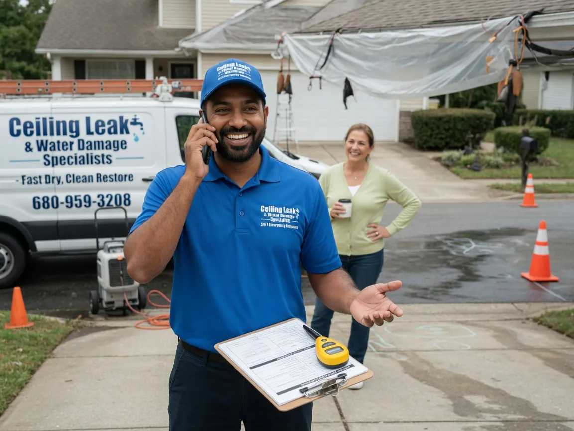 Ceiling Leak Cleanup Clarington, PA FAQs